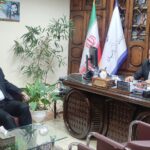 نشست رییس هیات فوتبال لاهیجان با فرماندار شهرستان